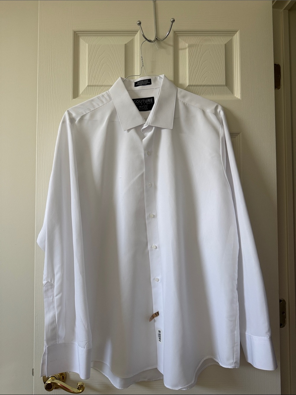 Men's White Dress Shirt by Michael Kors - Classic Point Collar